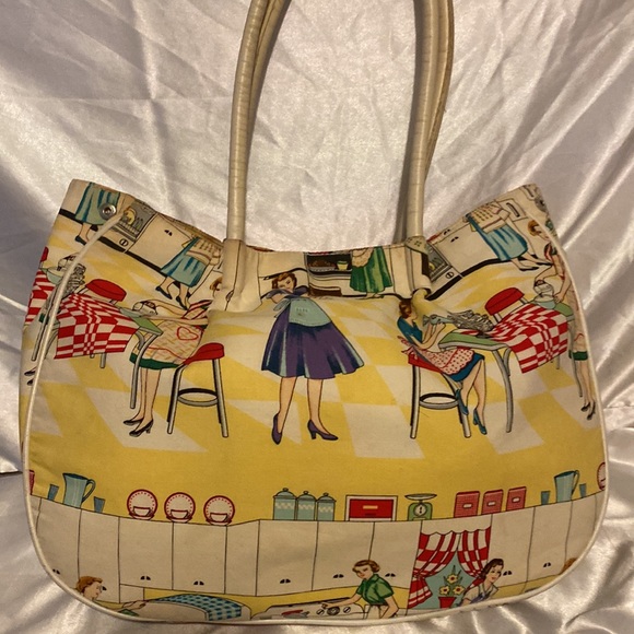 Vintage retro housewife tote bag - Picture 8 of 16